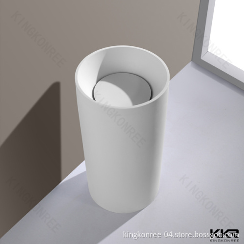 Bathroom Freestanding Solid Surface Wash Basin
